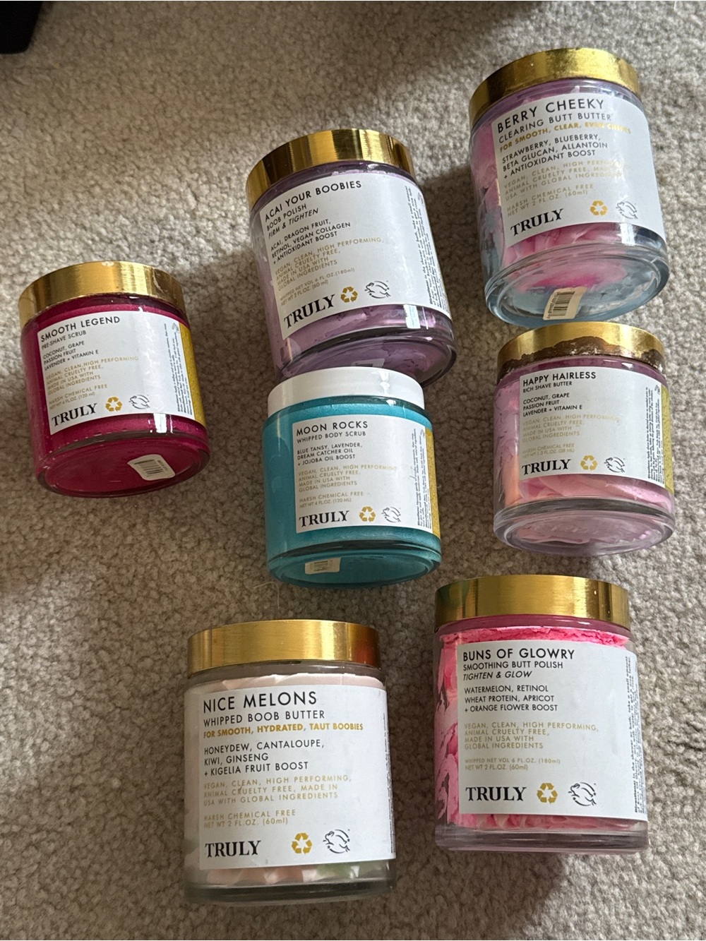 TRULY Whipped Body Butters - Pink, Purple, Teal, White - Picture 3 of 9
